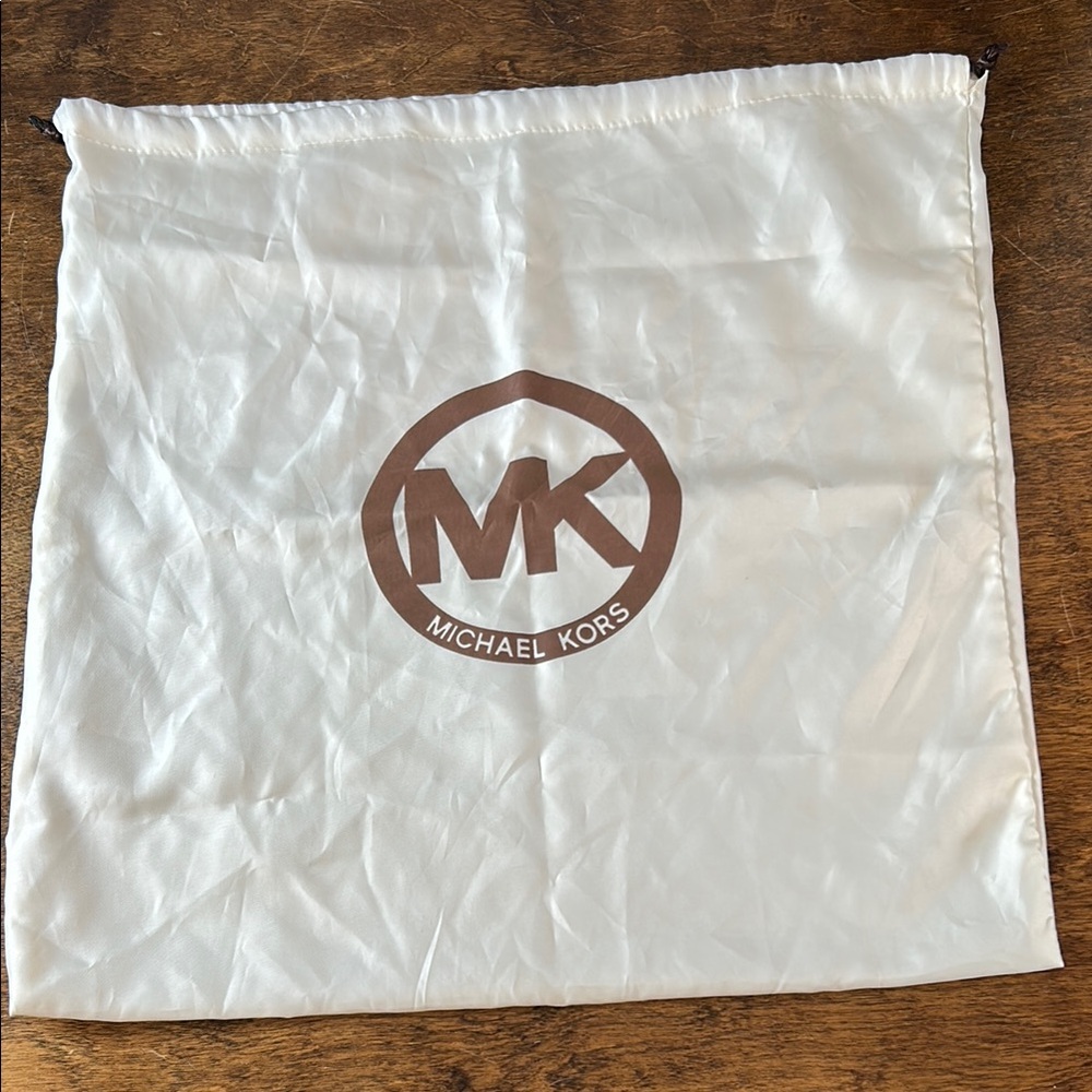 Michael Kors Cream Dust Bag with Brown Logo